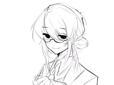 #日常摸鱼 #草稿流 #头七怪谈 oc第一次仿头七画风,hhh画到一半就lj了