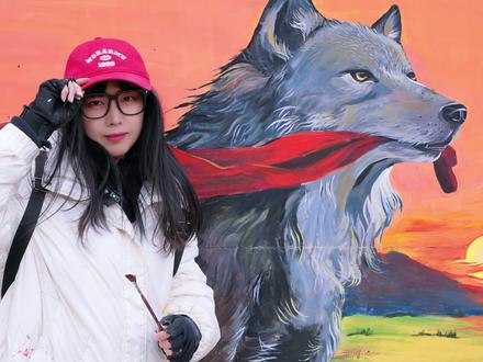 我在路边画了一幅格林,把大家惊呆了!#画画#治愈#重返狼群 #用画笔记录生活 #格林