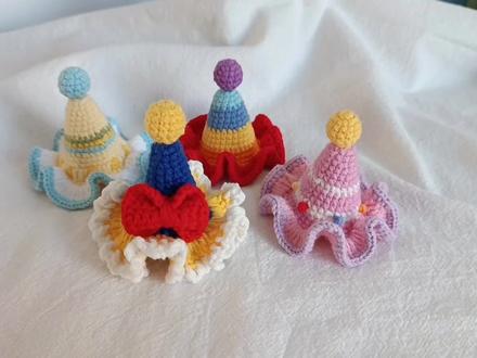 手工钩织白雪公主生日帽教程