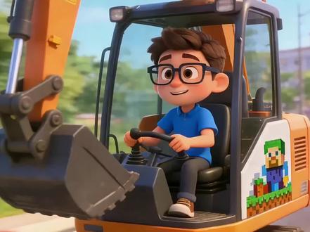 宝宝启蒙早教儿歌动画:认识工程车!挖掘机!工程车动画!#挖掘机 #工程车动画片大全 #儿童动画 #0到3岁早教儿歌 #汽车动画