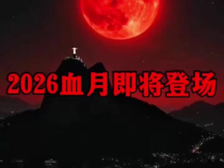 2026年血月即将登场!