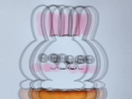 这样画小兔兔雪糕简单易学#简笔画