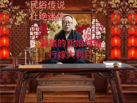 属猪的新娘结婚行嫁大利月#生肖猪 #