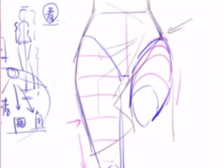 抬起腿部画法小技巧#画画 #绘画 #板绘 @抖音小助手