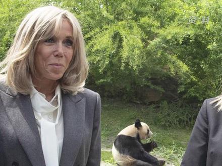 #法国 第一夫人与#大熊猫 “圆梦”告别,未来想去中国探望。#萌宠 #热点 @抖音小助手
