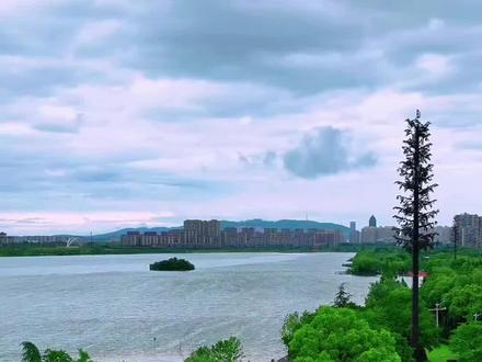 昨晚的雨有多大,看看凤凰湖涨水情况便知道。#暴雨#雨后的风景#湖北荆门