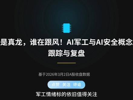 AI军工大爆发,真龙跟风一眼辨雌雄 #涨知识 #AI #军工 #Claude #伊朗vs美国