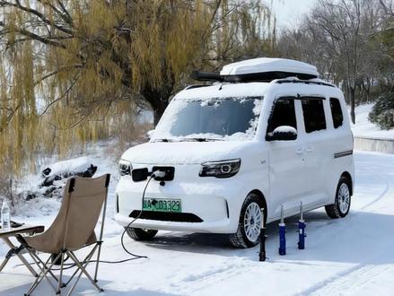 五菱之光EV305,暖风续航167km,电车冬天该怎么办? #五菱之光EV #冬季续航 #露营车 #电车取暖神器 #305km续航