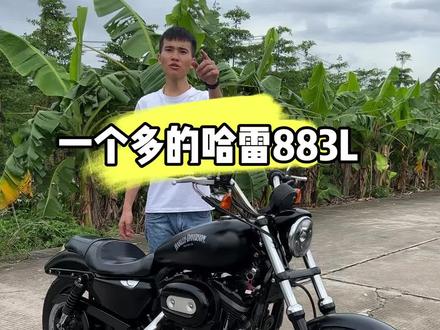 哈雷883L版优势在于前轮更大,手把更高,开起来更舒服,奶茶店 办公室 摆设一流!