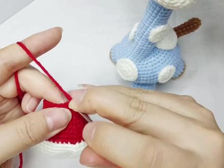 可爱长颈鹿教程一#爱生活爱编织 #手工diy #教程 #学会快去试试吧🔥 @抖音小助手