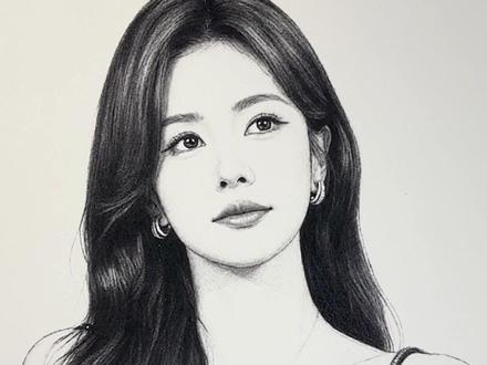 粉丝投稿画白鹿 #手绘 #白鹿 #素描