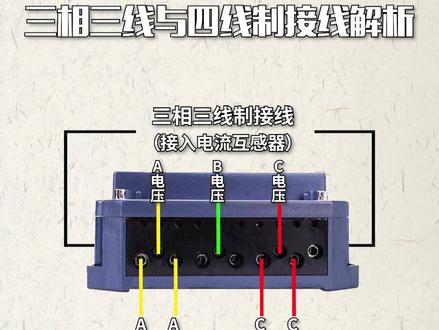 电能表三相三线与四线制接线解析 #电工 #电工知识 @抖音小助手