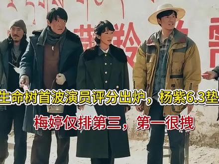 生命树首波演员评分出炉,杨紫6.3垫底,梅婷仅排第三,第一很