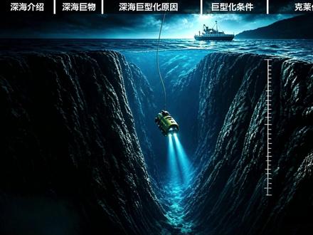 10米大王乌贼,11米巨口鲨!深海巨兽体型碾压浅海生物的原因 #抖音精选#神奇动物在抖音 #科普 #动物 #奇闻趣事