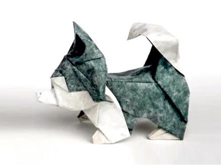 立体折纸之忠诚勇敢可靠的雪橇犬