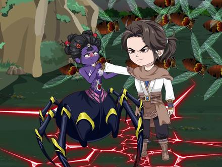 一只人脸巨虫被男人掐着脖子 #原创动画