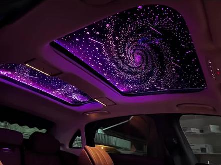 #星空顶 #汽车改装升级 #星空膜天窗膜 #奔驰E改装 一起来看看奔驰E升级天窗星空膜的施工过程#施工过程实拍