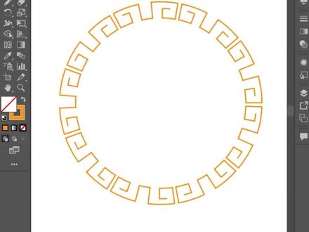 ai制作环绕纹理效果#ai教程 #平面设计