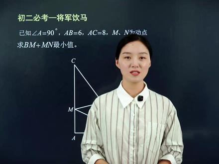 初二几何超难压轴王,将军饮马模型! #数学思维 #将军饮马 #几何 #数学学习方法和技巧 #初中数学