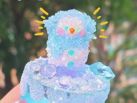 是送闺蜜的冰晶雪人蛋糕#做手工我是认真的 #粘土教程 #雪人蛋糕教程 #雪人蛋糕 #粘土蛋糕