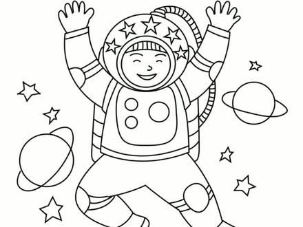 继续给神州12号打CALL,宇航员画起来。#简笔画 #画画 #宇航员 #原创 @抖音小助手