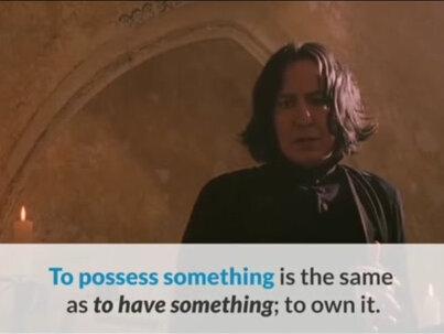 跟着《哈利波特》学英语:possess #学英语 #哈利波特