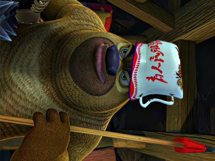 熊二演傻子有一套#熊出没