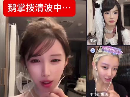 鹅掌拨清波中… #鹅妈妈#金哥#愚人#夹心沙琪玛#直播切片