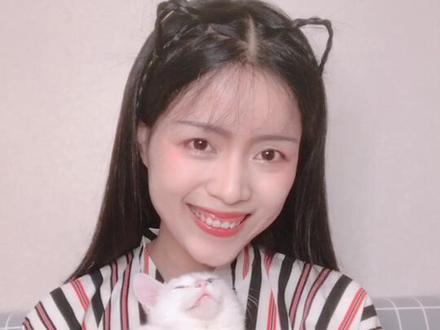简单可爱的猫耳发型教程,适合小朋友和萌萌哒小姐姐~揪几根碎发假装自己有刘海儿😂