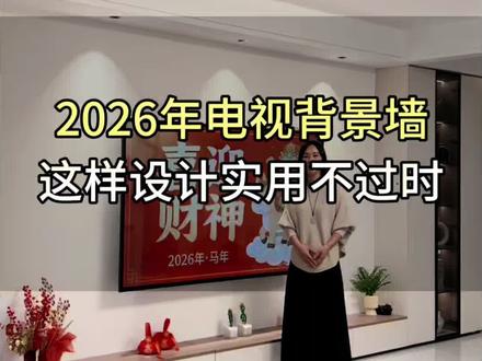 2026年电视背景墙这样设计实用不过时#装修知识分享 #全案设计 #黄骅易安装饰 #抖音小助
