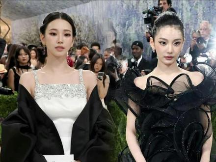 柳智敏宁艺卓妥妥的红毯天选爱豆没错了#柳智敏 #宁艺卓 #aespa #metgala #红毯