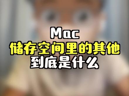 Mac储存空间里神秘的“其他”,到底是什么?@DOU+小助手