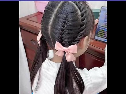 有女儿上小学的看过来,这几种简单又快速!#编发小技巧 #儿童编发 #简单好看发型