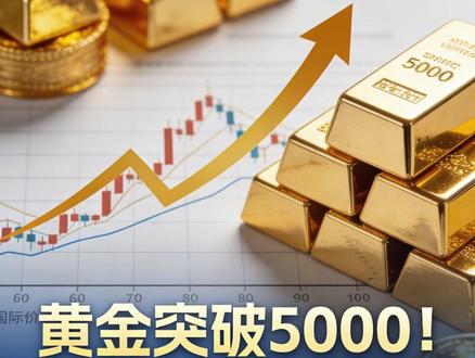 黄金突破5000!为何国内金价下跌? ##热点#关注我每天分享财经知识 ##干货