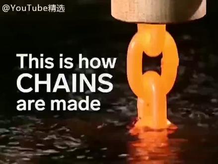 工业之美:揭秘工厂全自动制作铁链过程