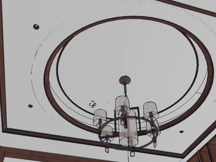 这样的新中式圆形吊顶在酷家乐里怎么做呢?#酷家乐
#室内设计 #吊顶 #新中式 #木作定制