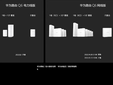 华为路由AX6;599
华为路由 Q6 电力线版
1母+17子套装;899,子路由:399
#手机数码 #电子产品 #华为 #huawei