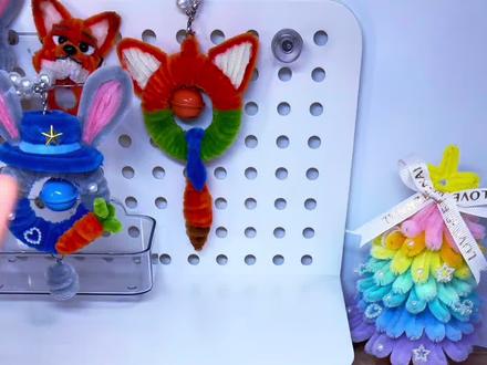 🦊狐尼克同款爪爪冰棍教程来啦!做法简单,新手也能轻松拿捏!#扭扭棒手工 #爪爪冰棍 #挂件#手工diy #疯狂动物城