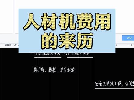 人材机费用的来历#工程造价 #施工现场 #广联达 #人材机 #定额 #土建造价 #建筑施工