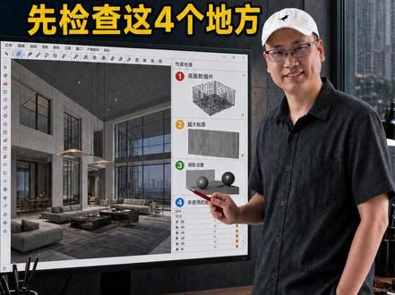SU卡到想砸电脑?别急先检查这4个地方 SU卡到想砸电脑?先别急,问题可能不在电脑上。#SU卡顿 #SketchUp #室内设计 #零基础 #建模卡顿