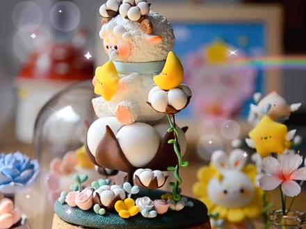 ☆超轻粘土☆ || 来捏小羊吧,棉花咩咩教程来了(。・ω・。)ノ♡ #手工diy #超轻粘土手工