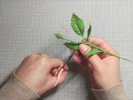 叶子简易做法详细教程#叶子 #粘土花艺 #手工