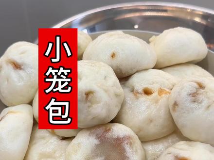 不用擀面,不用揉面,早餐的小笼包在家这样做,蒸出来暄软蓬松,肉馅鲜嫩好吃,比外面还好吃,详细教程来了!厨房小白也能一次成功#小笼包做法 #小笼包 #酱肉小笼包 #美食教程 #美食