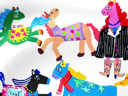 三步 | 学会画各种有趣的马#儿童简笔画绘画教程 #创作者中心 #创作灵感 #画画的小雪老师 #零基础学画画