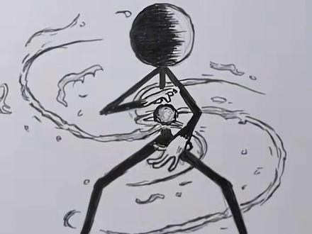 绘制不同段位水平的火柴人 #画画 #速写 #简笔画 #火柴人绘画