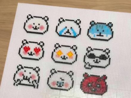 一次性制作九只熊的秘诀
#自嘲熊 #拼豆