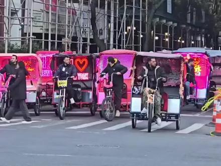 纽约街头三轮车每分钟9刀起