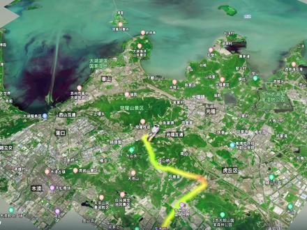 杭州出发摩旅,#环太湖 2天路线轨迹图#杭城567 #太湖 感谢@高德地图 轨迹信息