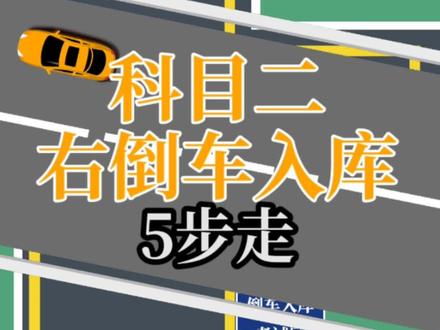 科目二倒车入库项目,这样学会的更快!@DOU+小助手 #科目二#右倒车入库 #倒车入库#驾考
