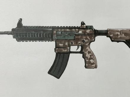 这枪怎么样啊?#画画 #手绘 #想画就画 @抖音小助手